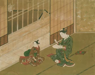 インテリアシーン、1730年頃